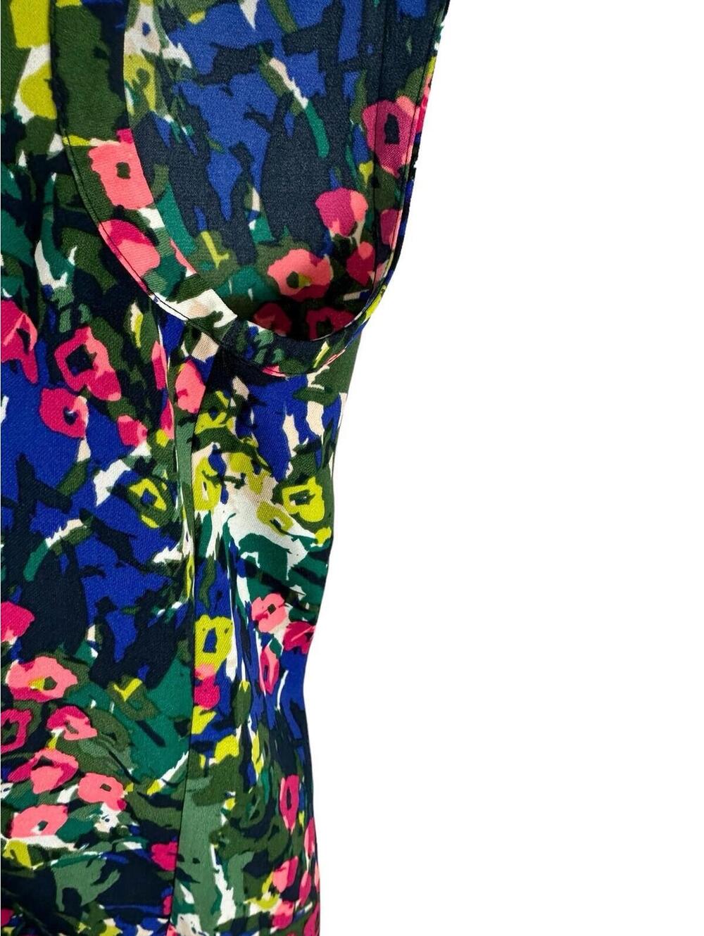 J. CREW Women Thin Lightweight Sleeveless Summer Blouse Multicolor Floral 10 - Picture 7 of 9